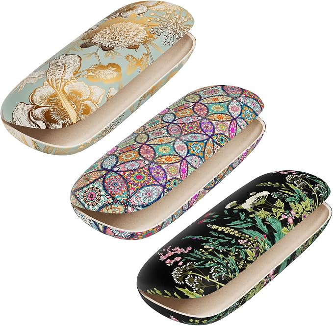Eyeglasses Case, Hard Shell Protective Case for Glasses, Unisex for Women Men