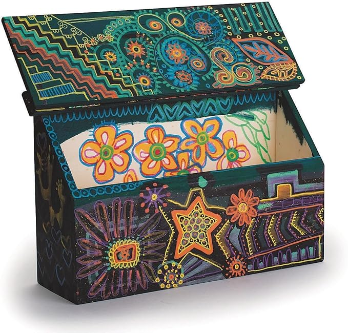 S&S Worldwide Unfinished Wood Letter Box for crafting