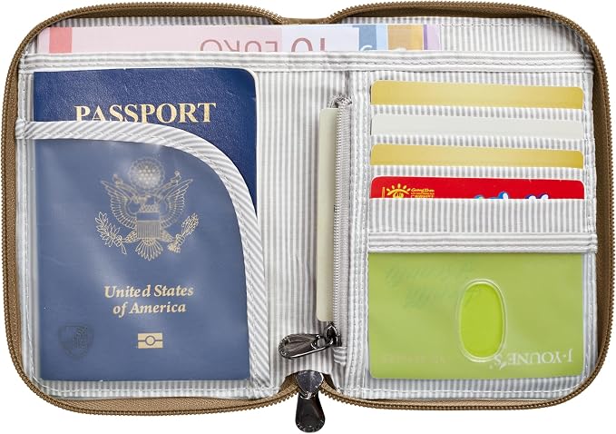 Travelon RFID Blocking Passport Zip Wallet
