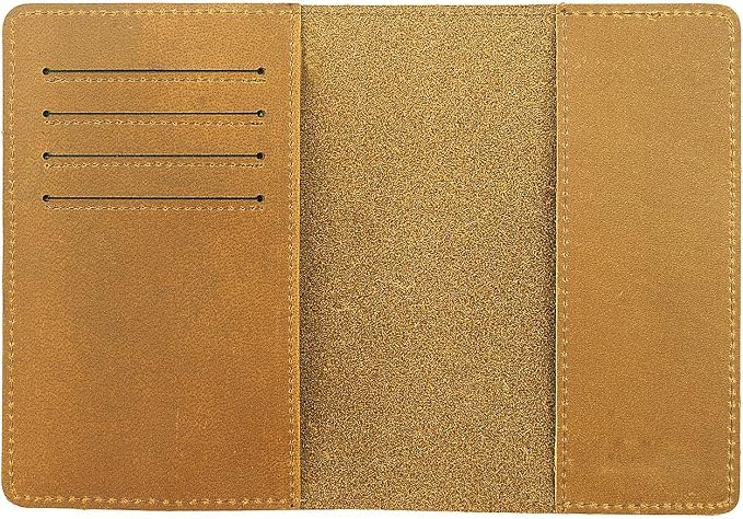 RFID Blocking Passport Holder Travel Wallet (Brown)