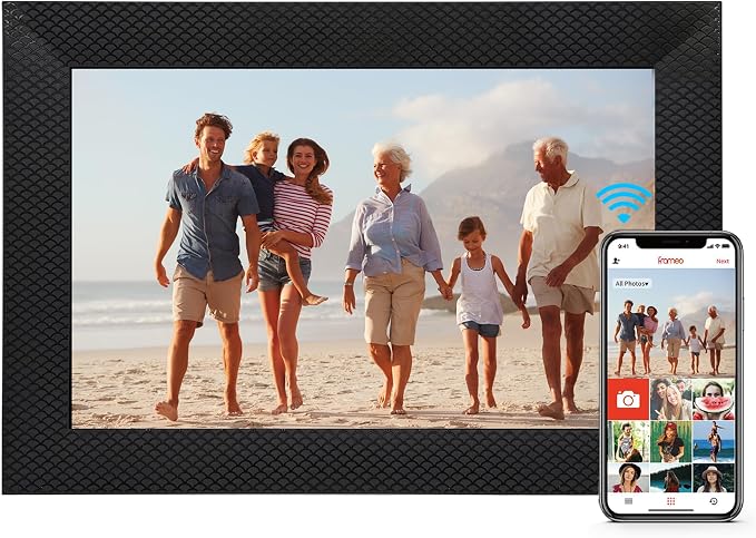 Digital Picture Frame, 10.1-inch High Definition Touch Screen, 16GB Memory, Digital Photo Frame with Automatic Rotation Feature.Gift for Mother's Day, Parents, Grandparents