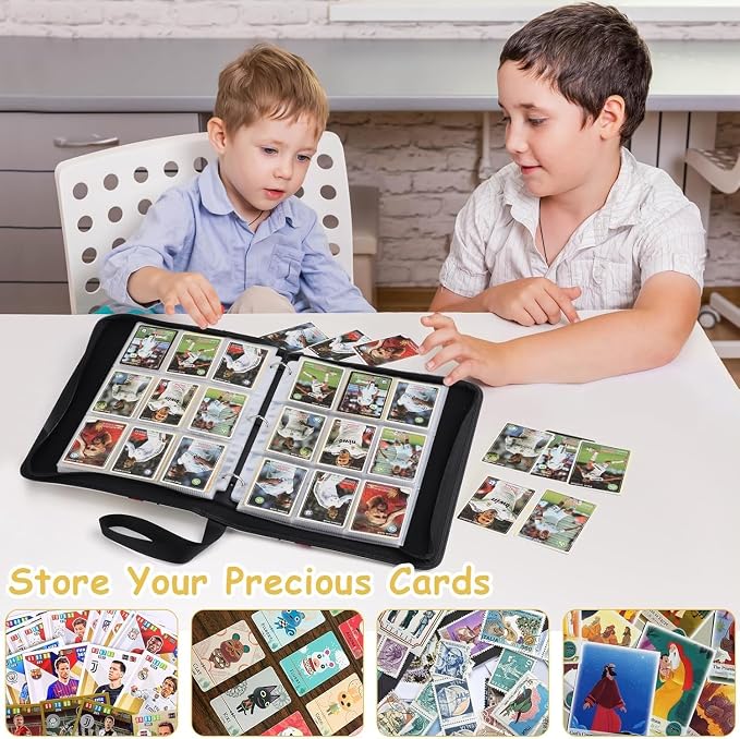 Card Binder for Cards Binder 9-Pocket,Compatible with Cards, 9-Pocket Pages Sleeves Hold up 720 Cards.Trading Card Binder with Sleeves，Card Holder Collector