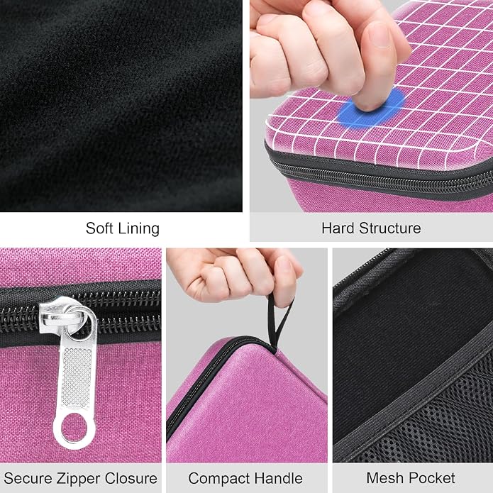 Bukere Travel Sunglasses Organizer Case Adjustable Slot For Multiple Eyeglasses Hard-shell Portable Storage Box for Men Women
