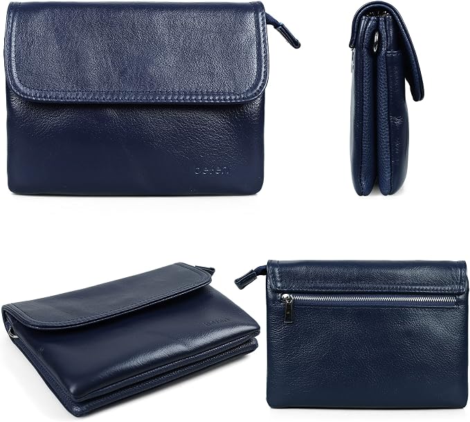 befen Genuine Leather Small Crossbody Bags for Women Cell Phone Travel Bag | Soft Real Leather, Adjustable Shoulder Strap, Card Slots, Compact Size, Daily Travel Shopping Outing Use, Phone Purse
