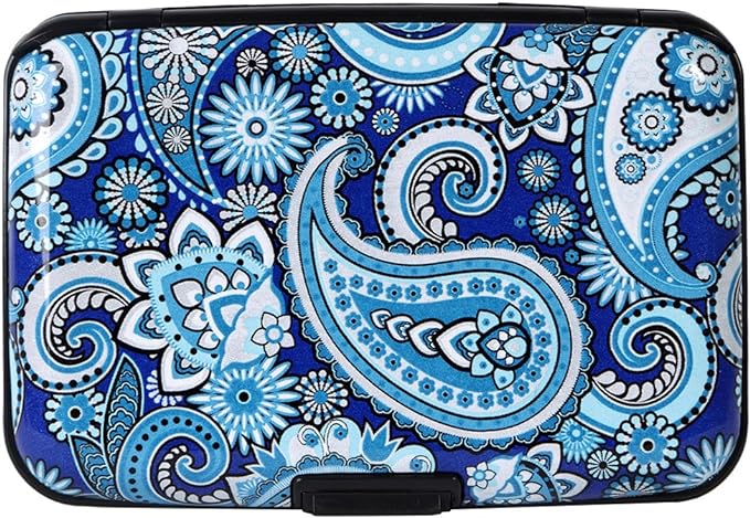 Credit Card Holder Small RFID Blocking Wallet Business Metal Slim Mini Aluminum Hard Case for Women Men