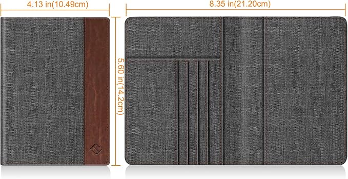 FINTIE Passport Holder, Slim Travel Wallet RFID Blocking Card Case Cover | Passport Cover Protector Essentials with Credit Card Slots, For Women/Men