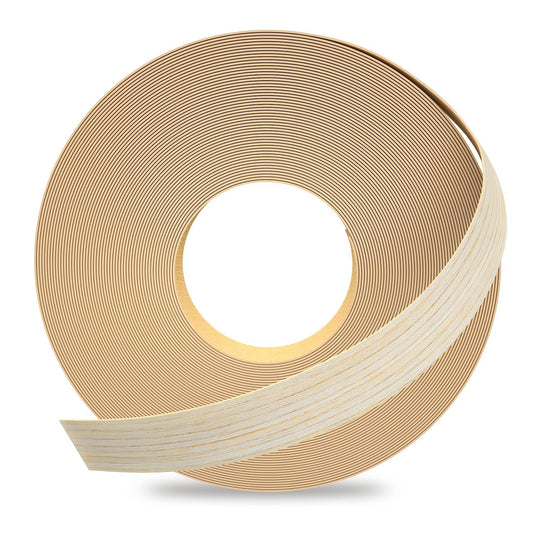 GSCIT Club Oak Edge Banding, 1 inch x 250ft roll of Veneer Plywood Edge Banding Preglued Flexible, Wood Tape Banding for Cabinet Repair