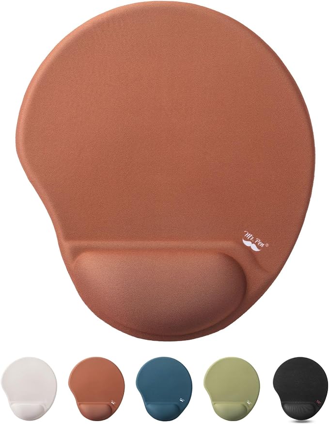 Mr. Pen- Ergonomic Mouse Pad with Wrist Rest | Breathable Fabric with Memory Foam Cushion, Non-Slip Rubber Base, Gel Mouse Pad with Wrist Support