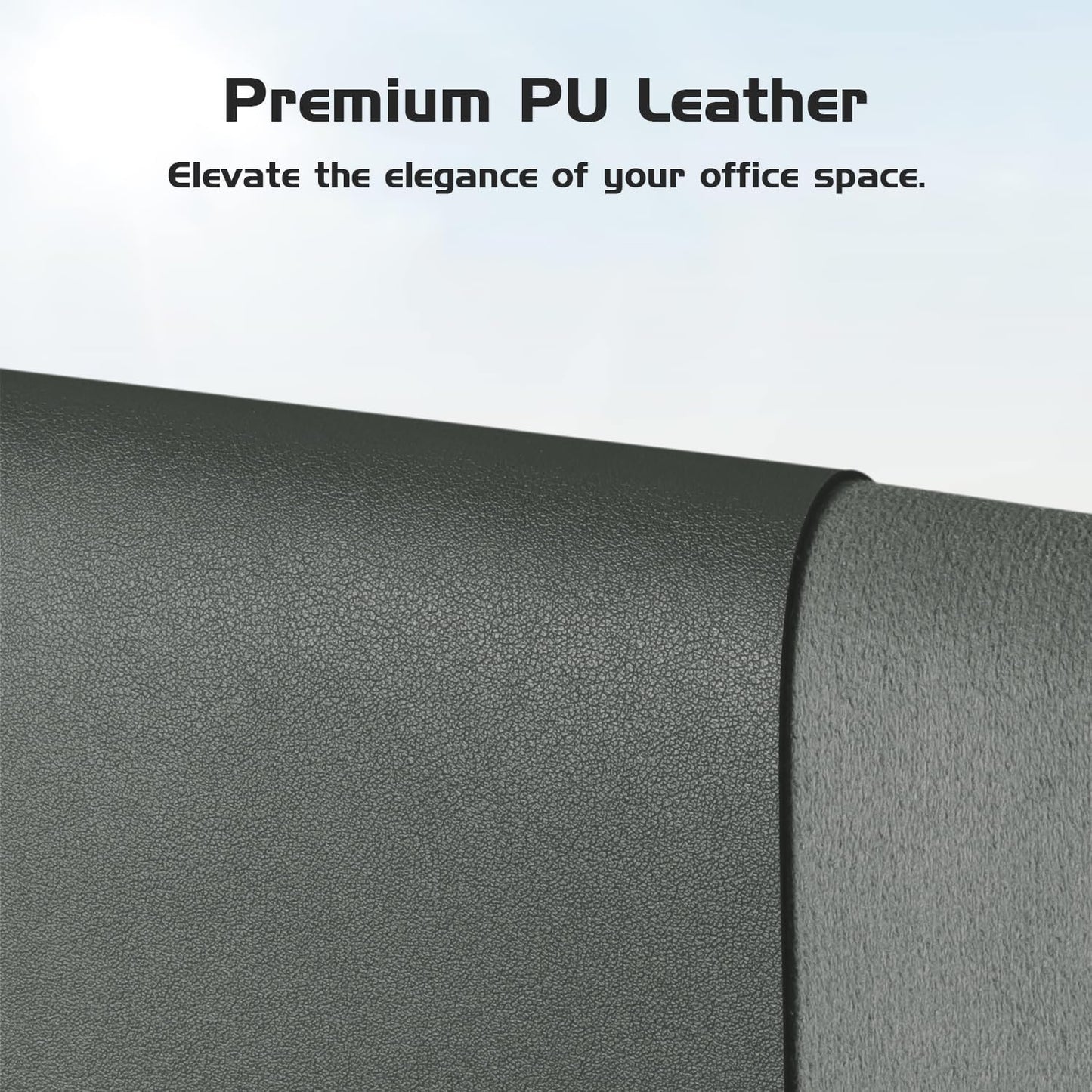 Aothia Leather Desk Pad Protector, Office Desk Mat, Large Mouse Pad, Laptop Desk Pad, Non-Slip PU Leather Desk Blotter, Waterproof Desk Writing Pad for Office and Home (Jungle Green, 47" x 17")