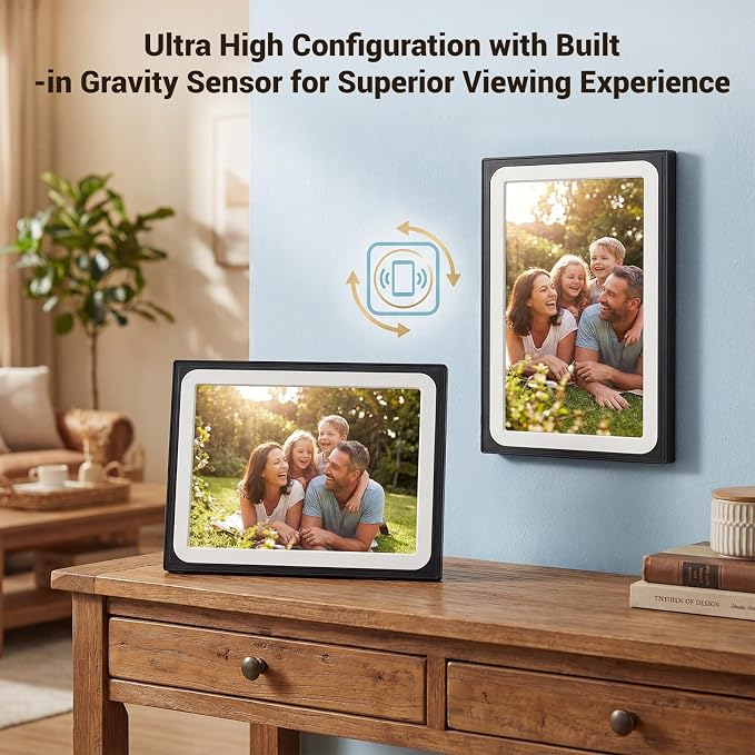 Uhale Digital Picture Frame 10.1 Inch HD Touch Screen Digital Photo Frame WiFi Enabled,16GB Storage,Auto-Rotate,Free Photo and Video Sharing to Family