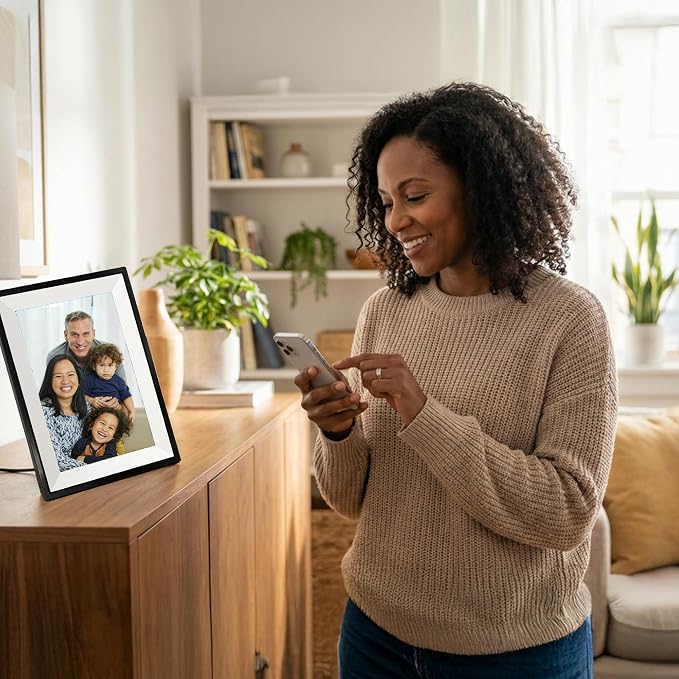Frameo 15.6" Digital Photo Frame WiFi Picture Frame | Instant Photo and Video Sharing, Full Hd 1080p Touchscreen, Senior-Friendly, Private Family Sharing, 32gb Built-In Storage