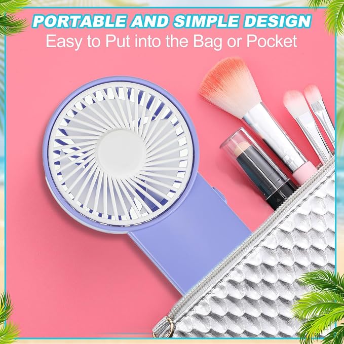 Sumind 160 Pcs Small Personal Portable Fan Mini Handheld Bulk 1 Speed Electric Cute Battery Powered for Neck Lash Makeup Women Men Travel Camping Indoor Outdoor Summer (4 Colors)