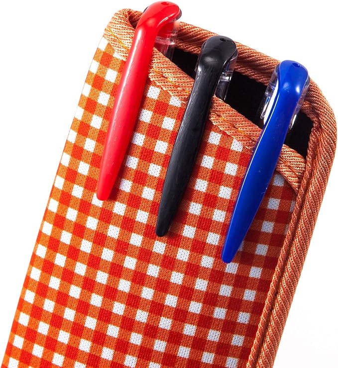 TRIUMPH VISION Reading Glasses Pouch Eyeglass Sleeve Soft Case Slim 3 Pack | Alternative to Bulky Case Lightweight，Neoprene Lined Padded Protect Optical lens Slip in, Cute Pattern Portable for Daily Use