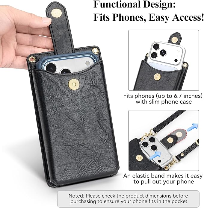 Peacocktion Small Crossbody Cell Phone Purse for Women, Lightweight Mini Small Crossbody Bags for Women with Card Slots