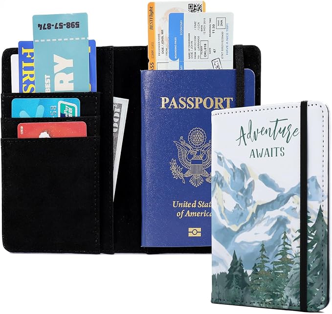 PDE-QUNLIAN Passport Book Holder Passport Wallet for Children Passport Holder for Kid Passport Cover for Boy and Girl Passport Case Passport Books Holder 1 PCS (6x4IN)