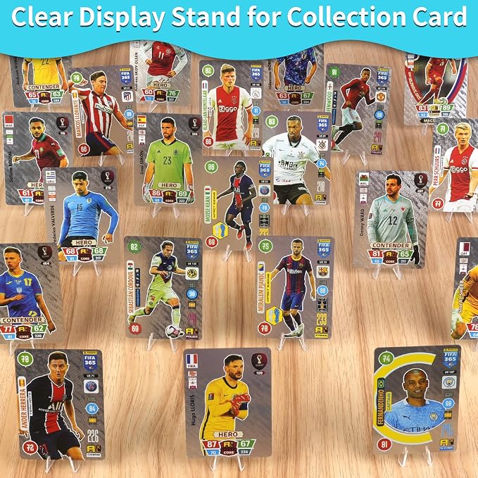 Reastar Card Display Stand, 20 Pack Small Easel Stand, Acrylic Picture Holder Stands, for Challenge Coin Graded Card Sports Card Trading Card PSA Card Baseball Card (1.4 Inch Tall)