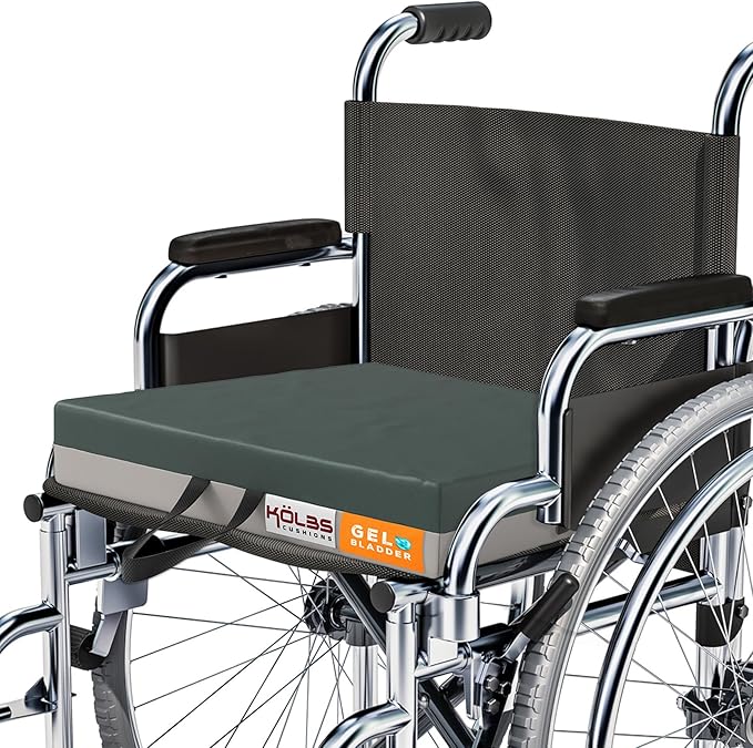 Kölbs Gel Extreme Wheelchair Cushions Seat Cushion, Coccyx, Sciatica & Tailbone Pain Relief Seating Pad Ideal for Office, Kitchen Wheelchairs and Auto, 24 x 20, 3 Inch Thick