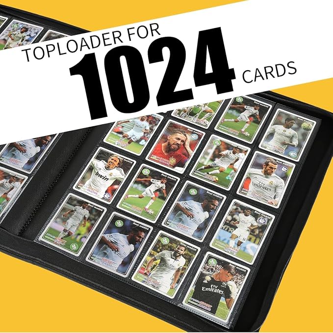 16-Pocket Business Card Binder holds 1024 Cards, Premium Diamond PU Leather Name Card Holder Organizer with Zipper, Black Sleeves Side Loading Card Book for Collectors & Office(pink)
