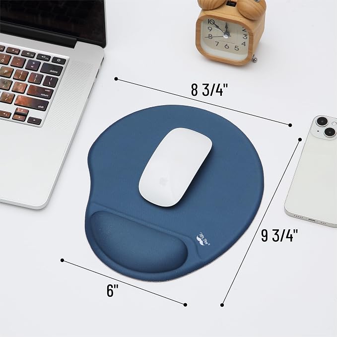 Mr. Pen- Ergonomic Mouse Pad with Wrist Rest | Breathable Fabric with Memory Foam Cushion, Non-Slip Rubber Base, Gel Mouse Pad with Wrist Support