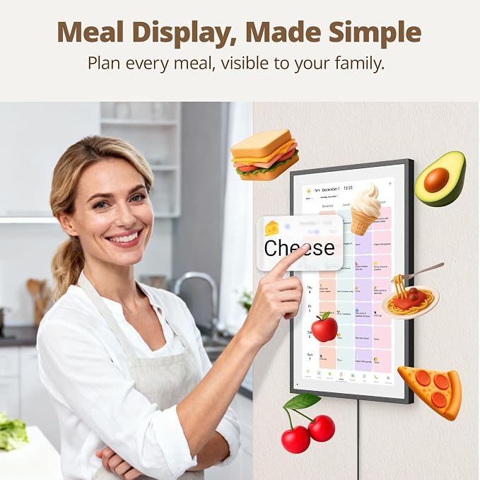 Dragon Touch 14 inch Digital Calendar & Chore Chart - Interactive Touchscreen Smart Family Planner,Digital Picture Frame for Mom, Women, Christmas & Weddings