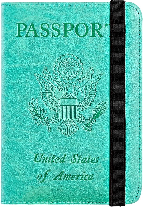 Passport Holder, Travel Essentials, Passport Cover, RFID Travel Wallet | Passport Wallet, Travel Accessories, RFID Blocking, Synthetic Leather Card Case, International Must Haves, For Women Men