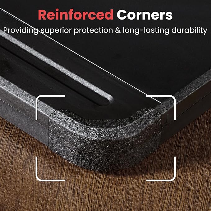 Sooez Reinforced Clipboard with Storage, Inner Plastic Folder Attached, Heavy Duty Clip Boards 8.5x11 with Pen Holder, High Capacity Nursing Clipboards for Teacher Office Home, Letter / A4 Size