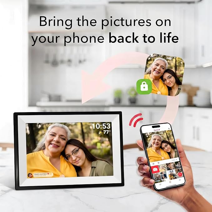 Frameo 15.6" Digital Photo Frame WiFi Picture Frame | Instant Photo and Video Sharing, Full Hd 1080p Touchscreen, Senior-Friendly, Private Family Sharing, 32gb Built-In Storage