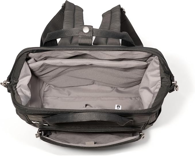 Baggallini Securtex Anti-Theft Windsor Backpack for Travel, Work & College, RFID & Locking Zipper, Up to 16" Laptop