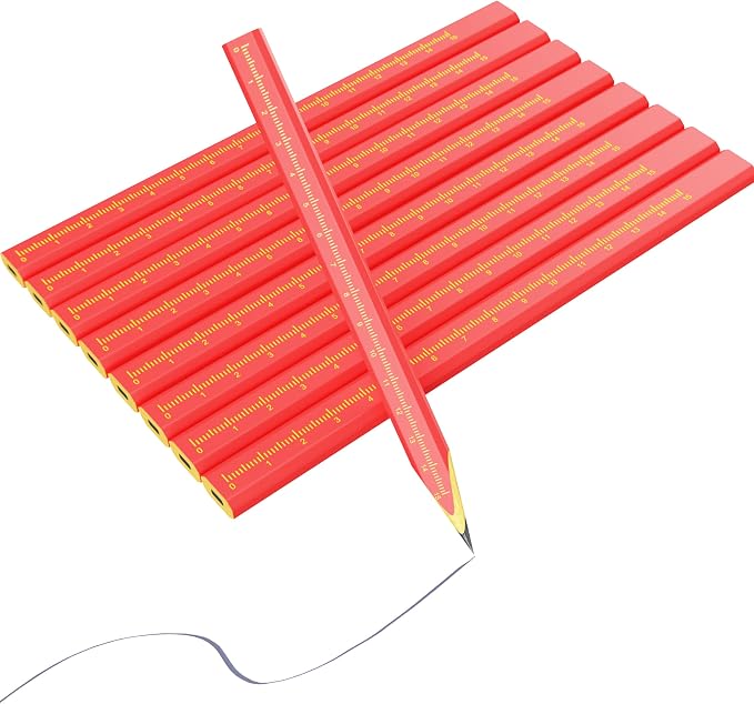Carpenter Pencils for Construction Woodworking pencil Scriber woodworking Marking Tool for Contractor (8 PCS)