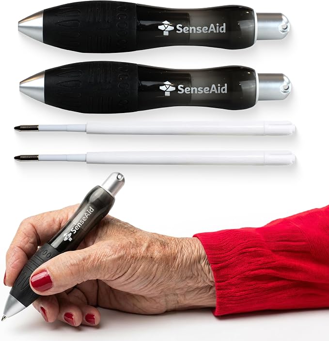 Fat Heavy Weighted Pens (2 Pack) | Large Grip Pens For Arthritis & Tremors