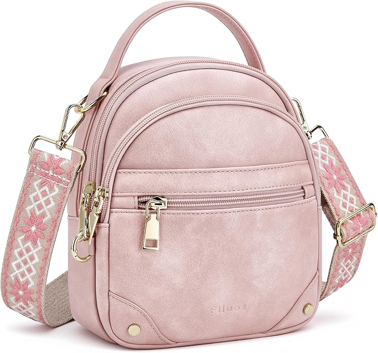 Anti Theft Crossbody Bag for Women RFID Small Purse Travel | Secure Crossbody Phone Purse with Handle, 5 RFID Slots, 7-Pocket Fits 7.9" Tablet, Adjustable Strap, Hands-Free Everyday