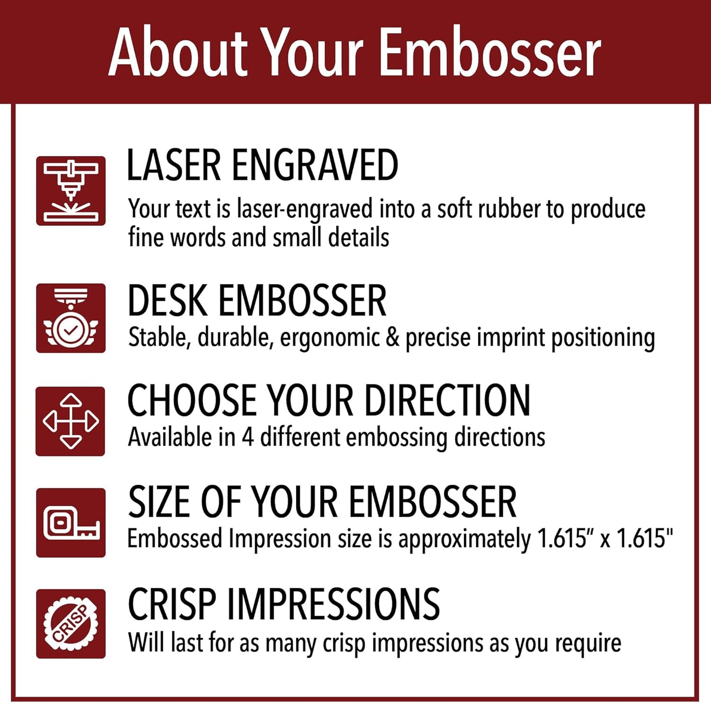 Nebraska Round Notary Embosser | Official State Embosser | Official Seals | Meets State Specifications (Nebraska, Round Embosser)