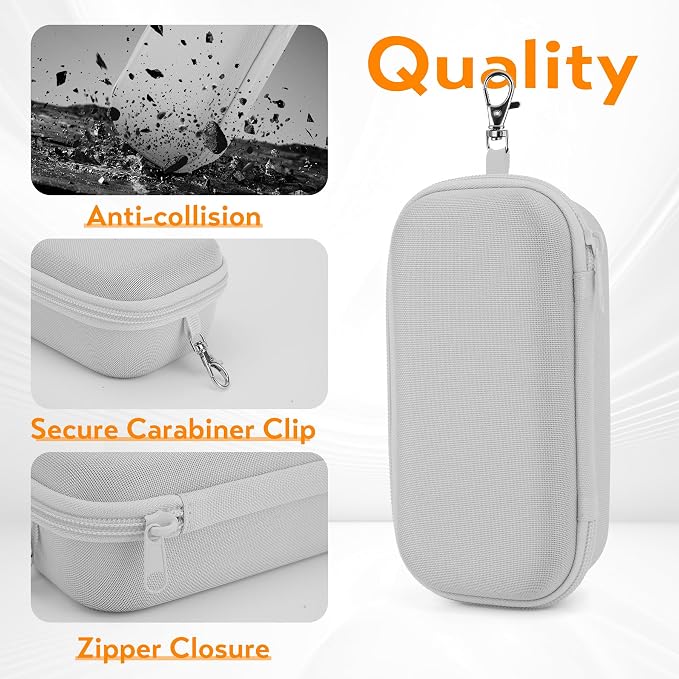 Double Eyeglasses Case, Hard Shell Dual Glasses Case Travel Sunglasses Organizer for Men Women