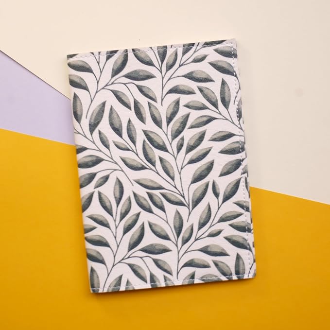Passport Cover for Kids, Women and Men, Cute Travel Passport Holder (Leaf Pattern)