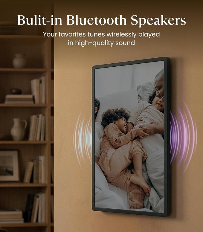 Cozyla Frame: 32" WiFi Digital Picture Frame with Large Display – No Subscription & Unlimited Storage, Support Long Video, Electronic Photo Frame for Gift, Share via Google Photos, App, Email, Web
