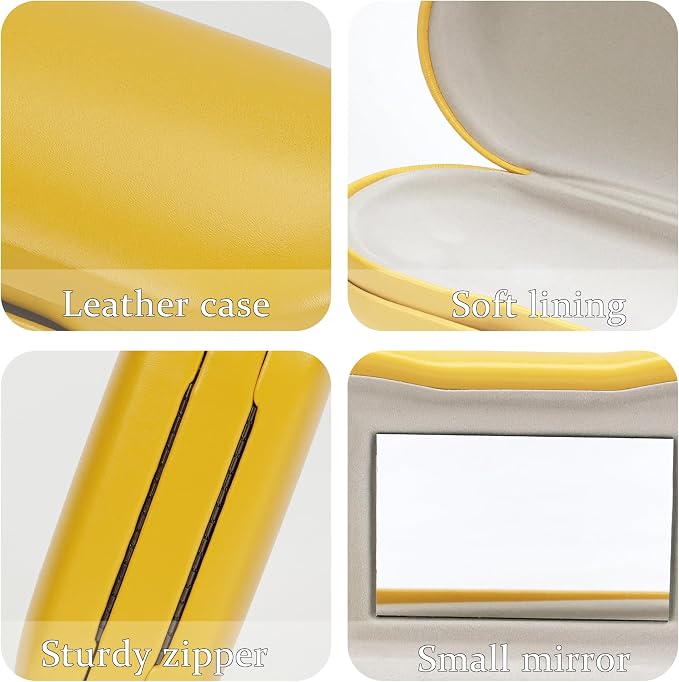 Eyeglass Case Double Sided Travel Size Portable Contact Lens Box 2 in 1 | Multifunction With Tool for Daily Outdoor Office