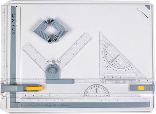 SALEMAR Inch Scale A3 Drafting Table Drawing Board Graphic Architectural Sketch Tool Set