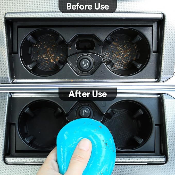 PULIDIKI Car Cleaning Gel Car Cleaning Putty Car Putty Auto Detail Tools | Car Slime Cleaner Dust Cleaning Gel for Car Interior Cleaner Car Cleaning Supplies Cleaning Kit Car Accessories Blue 2Pack