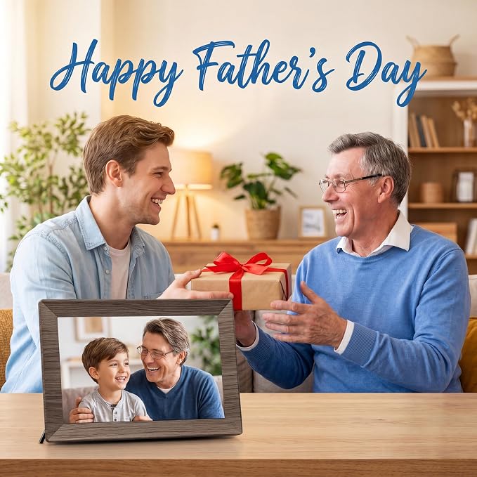 Frameo 10.1" Digital Picture Frame, Smart WiFi Digital Photo Frame with 1280x800 HD IPS Touch Screen 32GB Memory Auto-Rotate Wall Mounted, Share Photos/Videos from Phone Anywhere