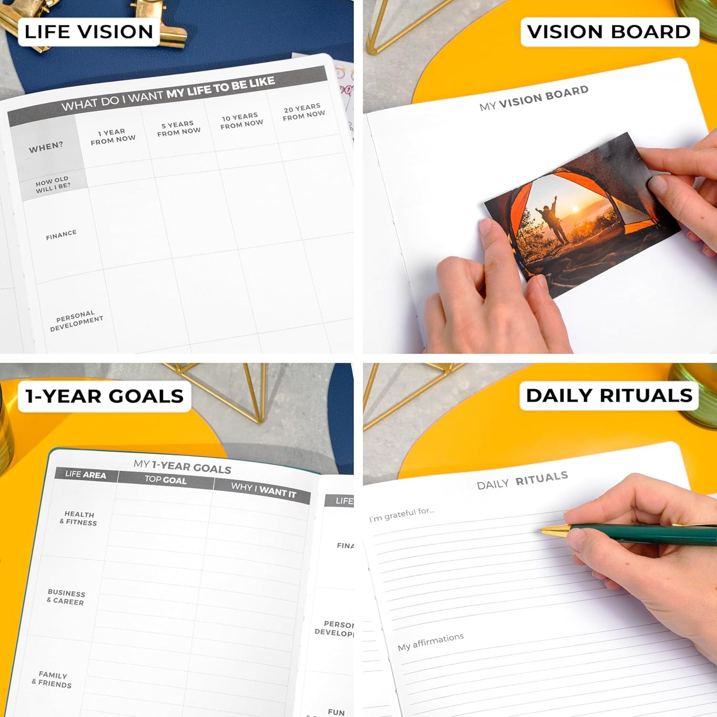 Clever Fox Planner Daily PRO - 8.5 x 11" A4 Size Daily Life Planner and Gratitude Journal to Increase Productivity, Time Management and Hit Your Goals - Undated - Lasts 3 Months (Turquoise)