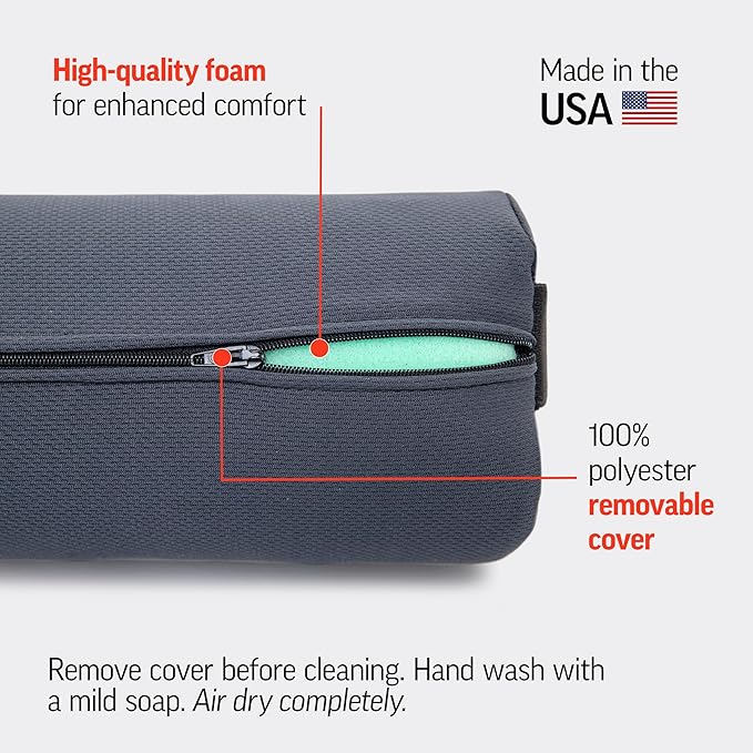 OPTP The Original McKenzie Lumbar Roll – Firm Density Low Back Support | USA-made, lumbar support for office chair & car seat back support, the preferred lumbar pillow by physical therapists