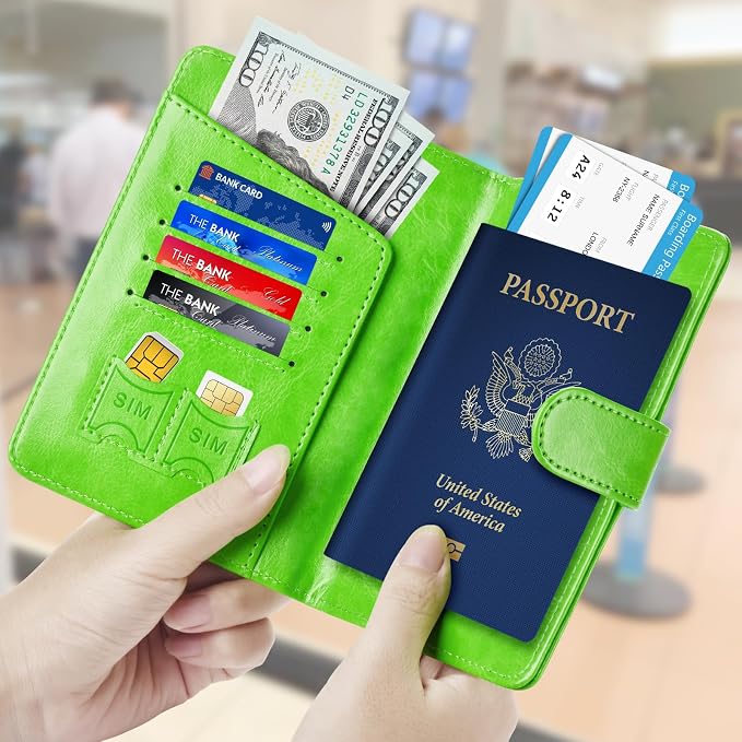 Passport Holder for Travel Essentials Wallet Cover Case Women Men Gift | Passport Holder for Travel Cruise Essentials, Passport Wallet Cover Case Women Men Travel Gifts