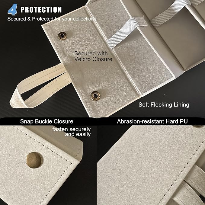 Longjet Sunglasses Organizer Travel Glasses Case 5 Slots Multiple Pairs Eyeglasses Storage Box Hanging Eyewear Holder