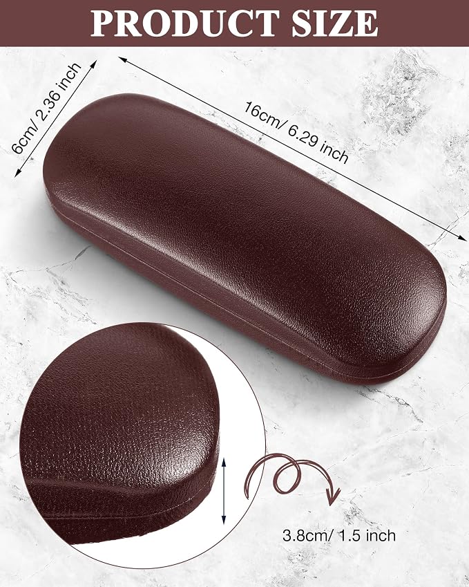 Frienda 3 Pieces Hard Shell Glasses Case Eyeglass Case Protective Sunglass Holder with Cleaning Cloth for Men Women Unisex