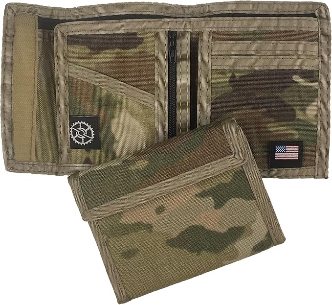 Sprocket Nylon Billfold Wallet with Zippered Coin Pocket (MultiCam Camo)