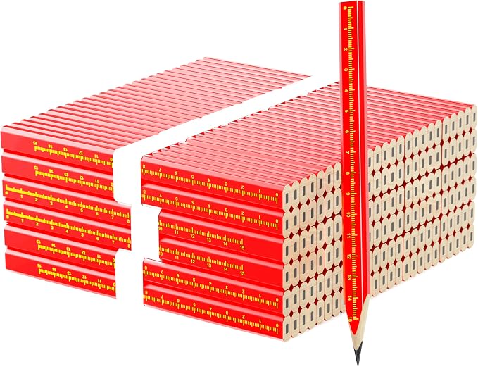 KR. LIF 110 PCS Construction Carpenter Pencils, Carpenter Marking Pencil for Woodworking Concrete Scriber Marking Tool pica pencils(110)
