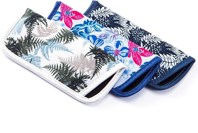 TRIUMPH VISION Reading Glasses Pouch Eyeglass Sleeve Soft Case Slim 3 Pack | Alternative to Bulky Case Lightweight，Neoprene Lined Padded Protect Optical lens Slip in, Cute Pattern Portable for Daily Use