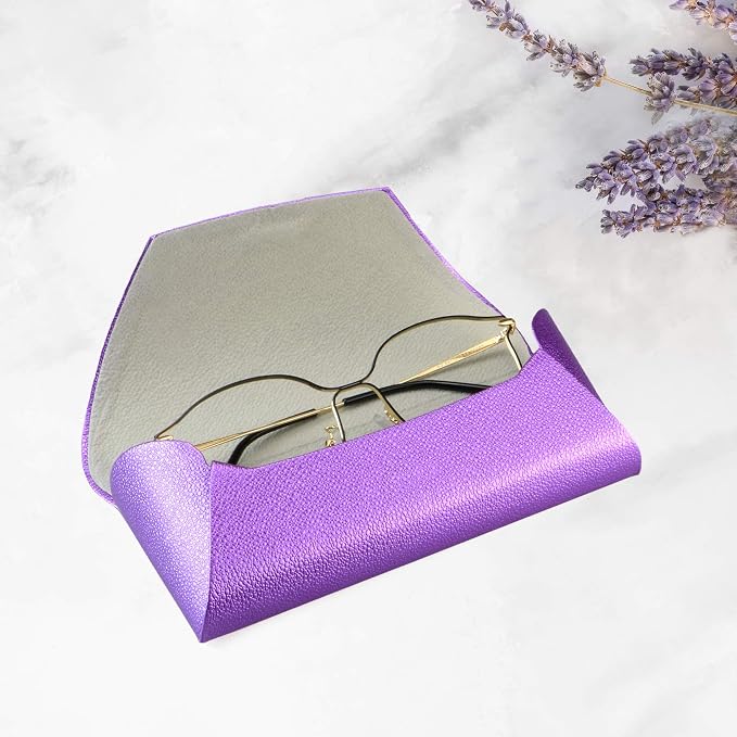 LifeArt Eyeglass Case Hard Shell, Portable Sunglass Case, Fashionable PU Leather Eyeglass Case, Lightweight