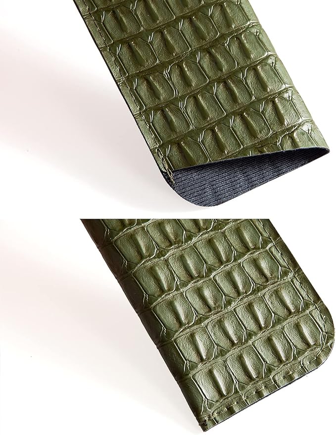 TRIUMPH VISION 3 Pack Reading Glasses Pouch Soft Case Eyeglass Sleeve Slim | Alternative to Bulky Case in bag, Lightweight Lined Padded Protect Optical lens Slip in, Cute Pattern Portable for Daily Use