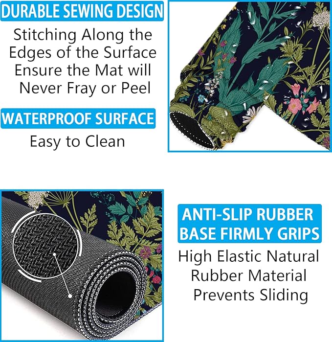 LATEEFAH Desk Mat, Mouse Pad with Wrist Rest, 4-in-1 Large Mouse Pads for Desk, Ergonomic Mouse Pad and Keyboard Wrist Rest Gaming Keyboard Mat for Office, Home